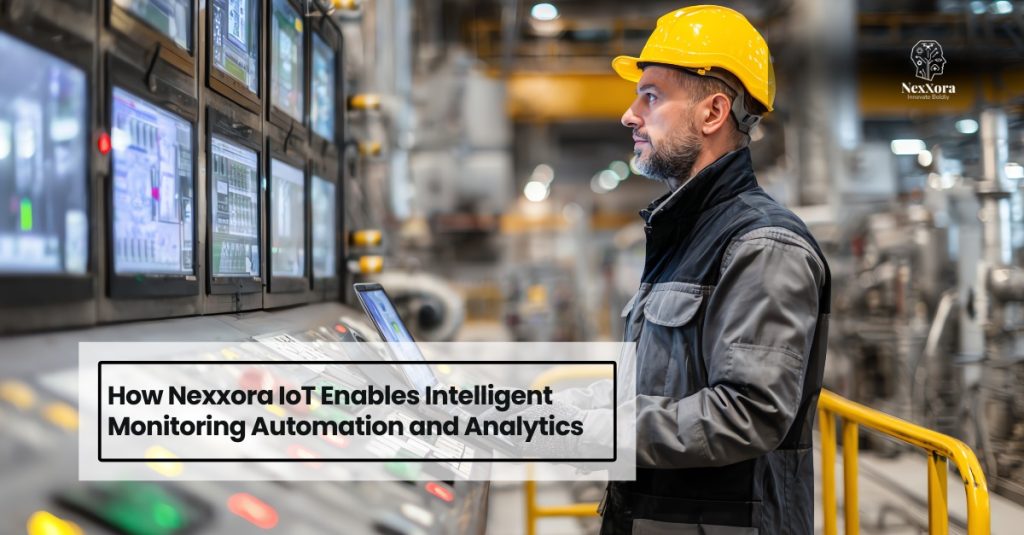 Engineer using IoT solutions in Chandler to monitor industrial automation and real-time analytics on factory control systems