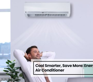 Energy efficiency solutions for air conditioning showing optimized cooling and reduced power consumption