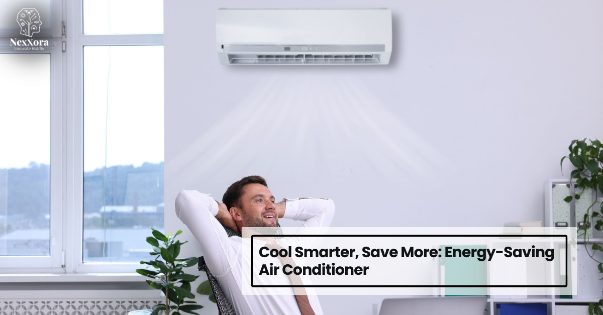 Energy efficiency solutions for air conditioning showing optimized cooling and reduced power consumption