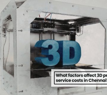 3D printer producing prototype model representing additive manufacturing pricing Chennai and 3D printing cost factors