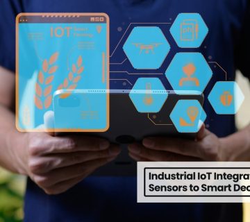 Industrial IoT integration system connecting sensors and smart farming data through a digital dashboard