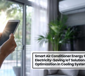 Energy saving AC service controlled by mobile app for energy saving cooling and efficient temperature management