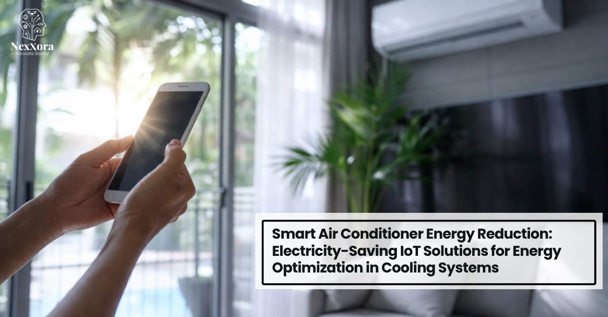 Energy saving AC service controlled by mobile app for energy saving cooling and efficient temperature management