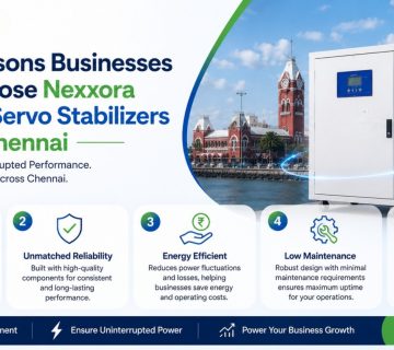 5 Reasons Businesses Choose Nexxora for Servo Stabilizers in Chennai